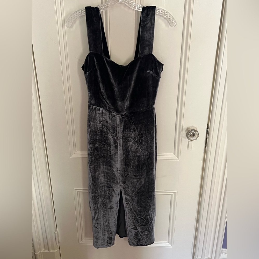 NWOT Reformation Emira Caviar Velvet Dress